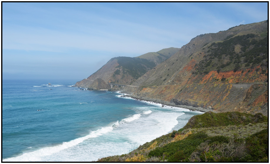 along the coast